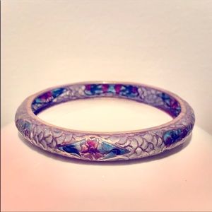Vintage Plique-A-Jour Enameled Bracelet